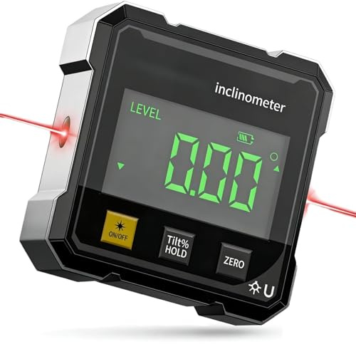 Luminis Precision X1 Wasserwaage Digitaler Winkelmesser Neigungsmesser Wasserwaage 4-in-1 Präzisionsmessgerät Magnetisch Dual Laser USB-C Wiederaufladbar Bau