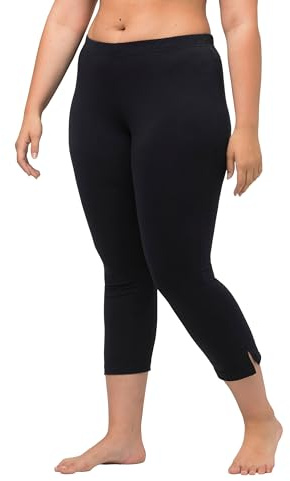 Ulla Popken Damen große Größen Übergrößen Plus Size Caprihose, 7/8-Länge, Elastikbund Marine 58+ 574952755-58+