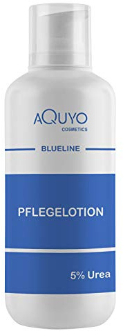 Blueline 5% Urea Creme Lotion, Körperlotion für trockene Haut, Feuchtigkeitslotion bei empfindlicher Haut, Neurodermitis, Juckreiz oder Psoriasis, Bodylotion zur Hautpflege (500ml)