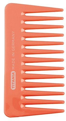 TITANIA Strähnenkamm, Klein, Circa 11.5 cm, Farblich Sortiert mit Transluzentem Effekt, 1er Pack (1 x 30 g)