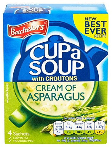 Batchelors Cup a Soup Cream of Asparagus - 6 x 4 Sachets