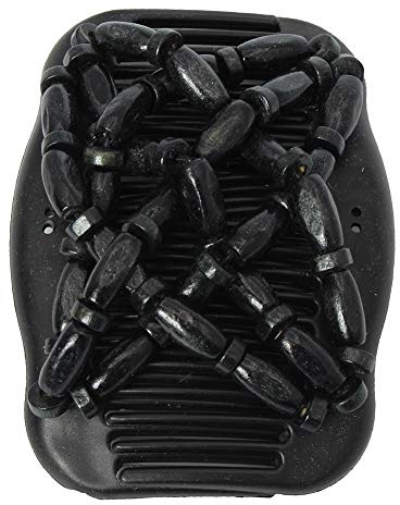 JUSTFOX - Trend African Hairclip Haarklammer Haarkamm Holzdesign Butterfly Schwarz