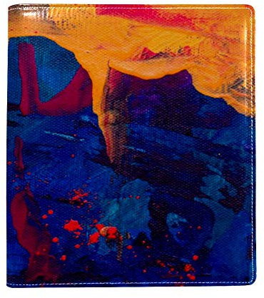 Paint Artistic dehnbarer Bucheinband, passend für die meisten Hardcover-Lehrbücher bis zu 22,1 x 16 cm, selbstklebend, für Schulbücher, waschbar und wiederverwendbar