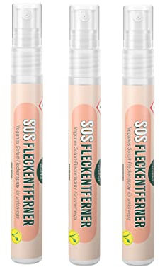 ecoPhil SOS Fleckenentferner für Kleidung | Sofortwirkung | Optimal für den Alltag oder Unterwegs | Gegen Blut - Rotwein - Fett - Kaffee - Make-up - Tinte - Saucen & mehr | Vegan-Zertifiziert | 3x9ml