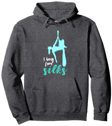 Aerial I Hang From Silks Aerialist Aerial Hoop Pullover Hoodie