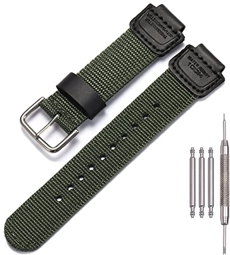 Ersättningsarmband kompatibelt med Casio DW5600E 6900 GA100 110 700 2100 AWG-M100 GW9400 16 mm, 16mm, Läder, Kvarts skapat