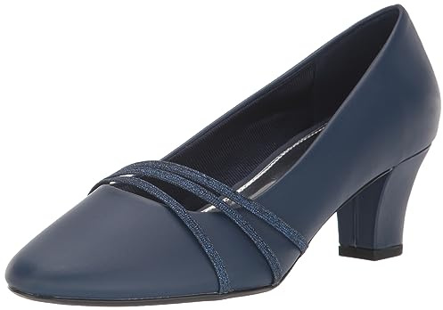 Easy Street Damen Cristiny Pumps, Marineblaues Satin, 39 EU