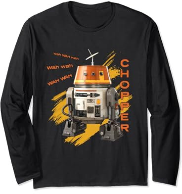 Star Wars Ahsoka Rebels Chopper Droid Speak Wah Wah Wah Long Sleeve T-Shirt