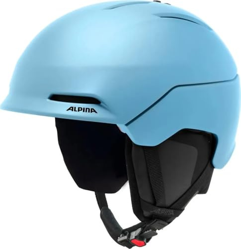 ALPINA Nax, Casco da Sci Unisex Adulto, Fumo Blu Opaco, 55-59