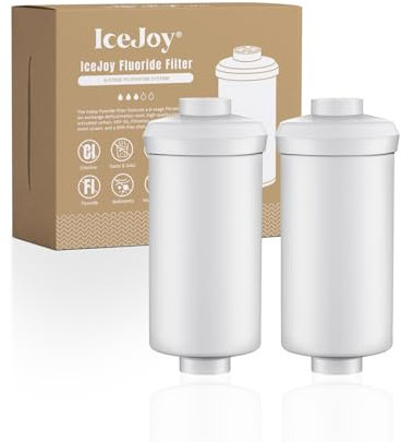 IceJoy Lot de 2 filtres à eau de filtration à 6 étapes pour système de filtre à eau – Remplacement pour filtres au fluorure Berkey® PF-2®, Berkey® et autres systèmes de filtre à eau par gravité