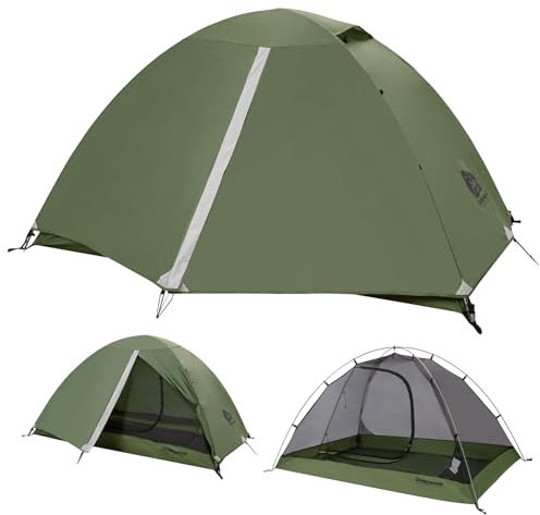 Underwood Aggregator 4-mannatält - Lättvikts vattentätt tält för fyra personer för camping, enkel montering, kompakt 4-personers kupoltält, 3-säsongs tält för 4 personer för vandring, camping, utomhus