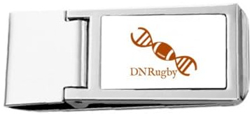 Rugby Combination - Cartera de bolsillo con clip de doble hélice de acero inoxidable