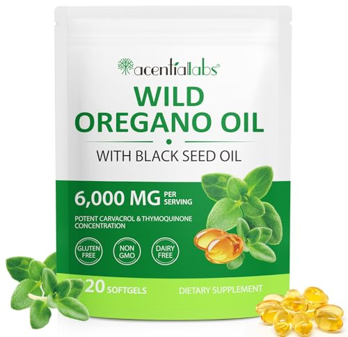 Oil of Oregano with Black Seed Oil 120 Count