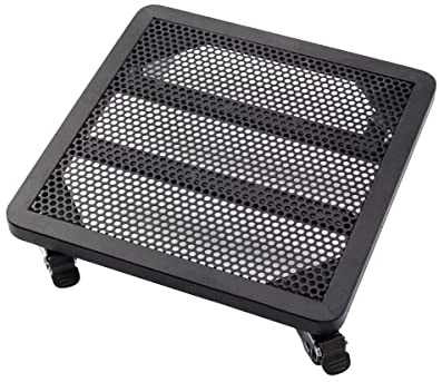 Växtvagn i stål med hjul, stor transportvagn, robust växtställning på hjul, växtvagn för trädgård och inomhusbruk (färg: svart, storlek: 30 x 30 cm)