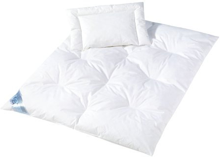 Zöllner 4811130000 - Kindersteppbett Zöllner Feder/Daune, Gr. 100x135 + 40x60 cm, Füllung 750 g + 100 g