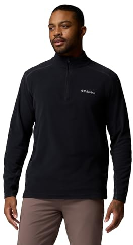 Columbia Mens Klamath Range II Half Zip Fleece Jacket, Black, XX-Large