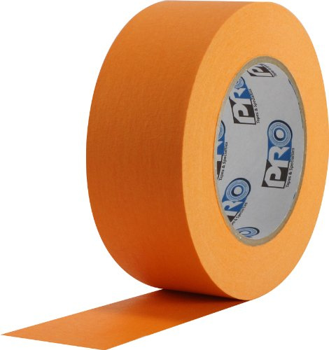ProTapes 840178005267 Pro 46 Papier crépon Ruban adhésif de masquage, 60 Yd. Longueur x Largeur : 2,5 cm, Orange