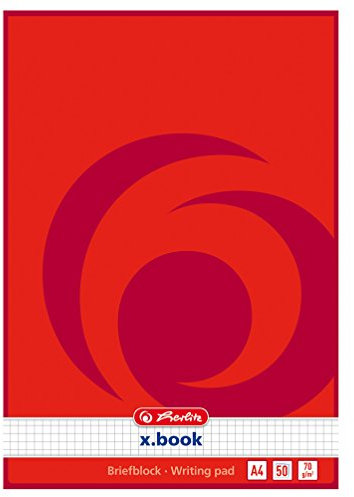 3x Herlitz Briefblock/Schreibblock/DIN A4 / kariert