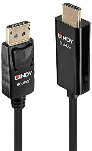 LINDY 1m Active DisplayPort to HDMI Cable