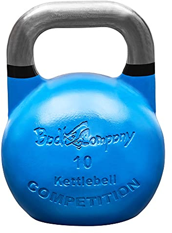 Bad Company Competition Kettlebell, stålhantel, svänghantel för träning i olika viktnivåer, 10 kg