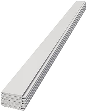 Edge 1 in. x 6 in. x 6 ft. Timeless Smooth Nickel Gap Shiplap (Primed White) (6-Pack)