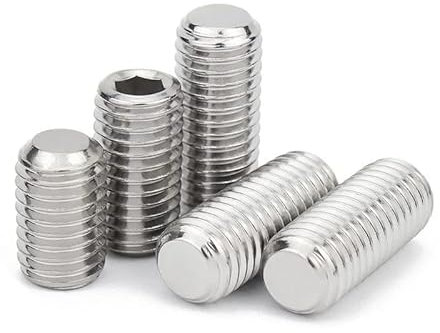 1/10/50 Stück Kopf Sechskant 304 Edelstahl Innensechskant Stellschraube M6 M8 M10 M12 M16 Ende Grub Madenschraube DIN913 (Size : 10pcs M8x12mm)