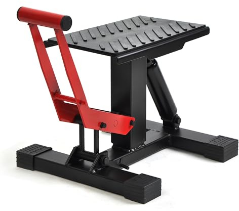 Motorcycle Dirt Bike Stand Lift Jack Hoist Table Height Adjustable Lifting Stand Dirt Bike Accessories