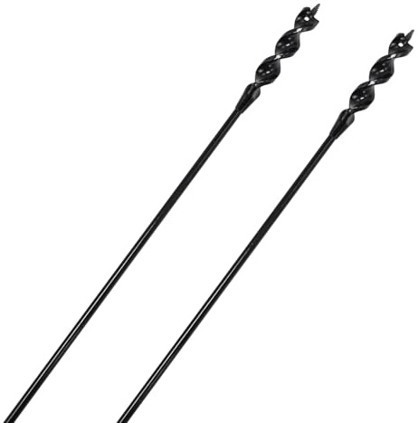 HUAALIUCHE Flexible Installer Drill Bit 54-Inch x 3/4-Inch Fish Bit for Pulling Wire Through Tight Spaces with Minimal Damage 2pcs