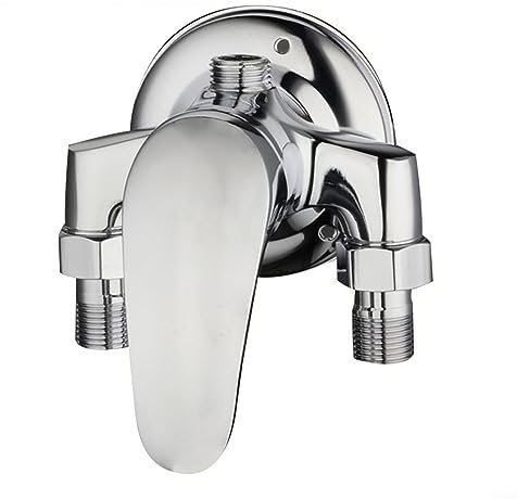 RANRAO Shower Mixer Taps, Shower Mixer Taps with Chrome Valve, Wall Mounted Shower Faucet, Manual Shower Mixer Valve Control Switch