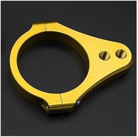 Ohocean Lenkungsdämpfer Stabilisator 36 37 39 40 41 43mm Motorrad Lenkung Dämpfer Stabilisator Schock Rahmen Clamp Halterung Gabel Montage Gabeln(Gold,36mm)