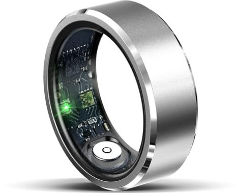Bague Connectée Hommes Femmes Bluetooth Jeux De Détection Étanchéité IP68 Tracker D'activité Physique, Sommeil, Surveillance Des Pas Et De La Santé, Sports De Mode Smart Ring, Pour IOS Et Android
