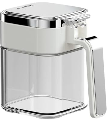 Gewürzdose aus Glas, Gewürzdosen aus Klarglas - Zuckerdose Salzbehälter 380 ml | Luftdichte Vorratsdose zur Aufbewahrung von Zucker, Salz und Pfeffer inkl