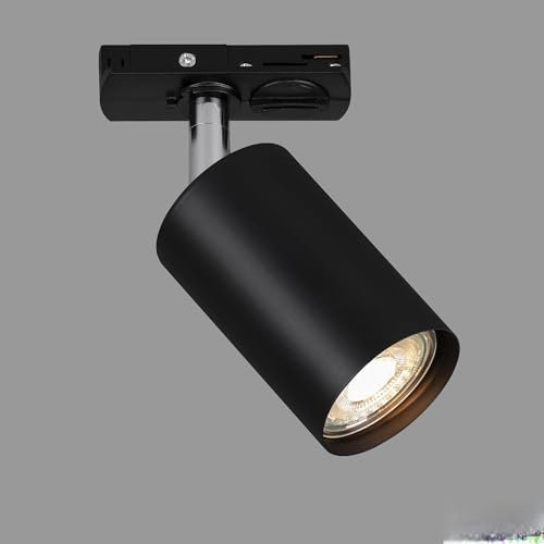 Briloner - Rail Spotlight Rail System, swivelling, combinable, Accessory, tracklight, Spotlight, GU10, Ceiling Spotlight, Spotlight, Spotlight, Ceiling Light, 138x38x55 mm (LxWxD), Black