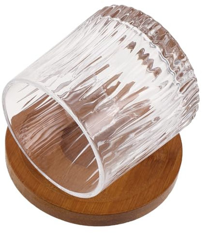 Warmhm Rotierendes Whiskyglas Glas Mit Stabiler Basis Für Whisky Cocktails Und Andere Getränke Transparente Trinkgläser Mit Drehfunktion