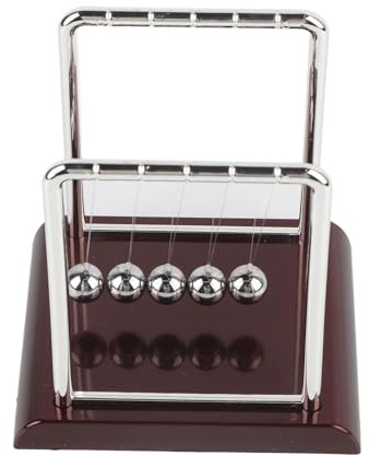 Newtons Cradle Balance Balls Science Physics Gadget Desk Balance Balls Office Decorations Physics Educational Balance Balls Science Physics Toys for Office Home(Medium square pool ball)