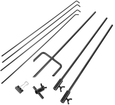 FUNOMOCYA Support de Cible Métallique Ajustable avec Base Robuste pour Cibles Papier Stand pour Tir Sportif et Entraînement Extérieur