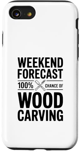 Prévisions du Week-End : 100% de Chances de Sculpture sur Bois Coque pour iPhone SE (2020) / 7/8