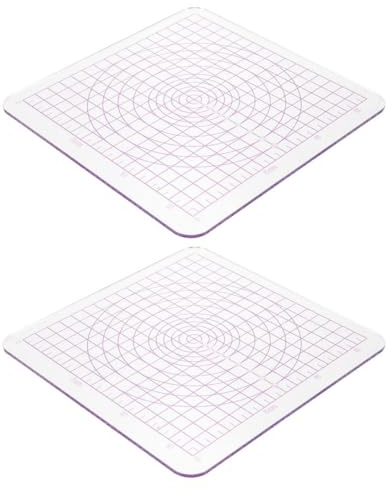 TOPBATHY 2 Piastre Acriliche Trasparenti per Modellare Argilla Polimerica con Angoli Arrotondati Tavole per Scultura Fai da Te per Scuole e Uso Domestico Strumenti per Ceramica e