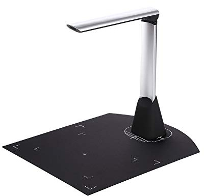 LiebeWH Dokumentkamera BK34, 5 MP HD USB Bärbar Skanner med Vikbar Design och LED-ljus, Stöder A4-pappersskanning för Onlineundervisning i Klassrumskalligrafi