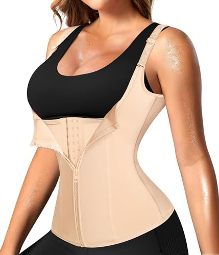 Junlan Korsett Damen Bauchweg, Waist Trainer, Damen Bauchweggürtel Korsage Body Shapewear Taillenformer Bauchgurt Nach Unterbrust Korsage bauchweg Shaping Bodysuit