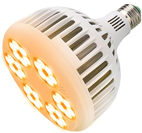 Milyn 150 W LED-växtlampa, solljus, fullspektrum, växtljus, LED-odlingslampa för växter, E27, tillväxtlampa för trädgård, växthus och hydrokultur, krukväxter, plantor. grönsaker, blommor