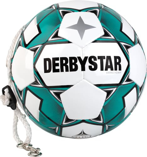 Derbystar Erwachsene Fußball Swing Heavy, Weiss Tuerkis, 5, 1074500108