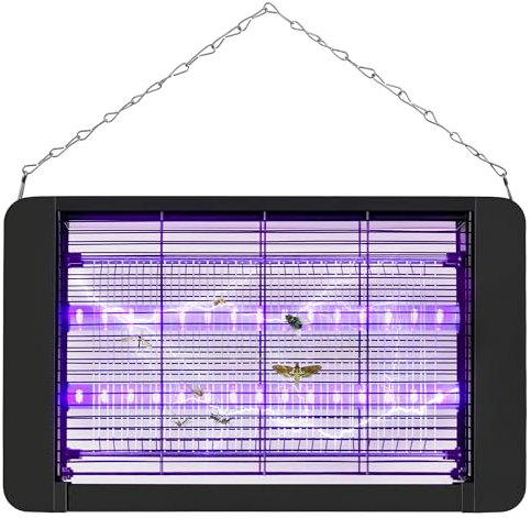 DJROLL Insektenvernichter Elektrisch Fliegenfalle, Energiesparende LED-Lampen Mückenfalle Lebensmittelmotten Fliegenfänger Gegen Fliegen Motten, Chemiefrei