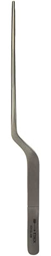 F. DICK Pinzette 20 cm (Küchenpinzette aus Edelstahl, Spitze geriffelt, Küchenzange abgewinkelt, zum Dekorieren/Anrichten) 90156202