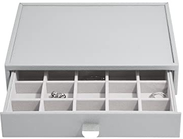 Stackers Pebble Grey Classic Trinket Drawer Layer