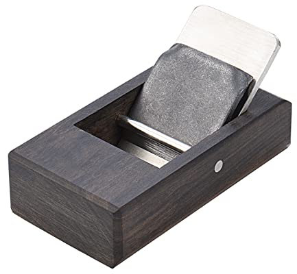 Mini Taschenhobel aus Holz, Japanische Blockhobel für Schreiner Tischler Rasierer (Länge 105 mm, Klingenbreite 44 mm)