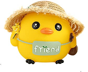 RUTAVM Sparschwein Hochzeit Küken Piggy Bank Gelddosen, Kinderzimmer Dekor Geld Bank for Jungen, Girs, Erwachsene, Geschenke zum Geburtstag, Weihnachten, Ostern, Neujahr Sparschwein Groß (Size : S)