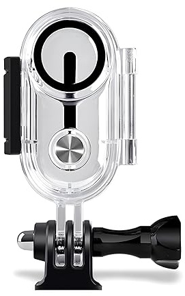 Higatful Boîtier étanche pour Insta360 Go 3S/Go 3, coque de protection pour plongée sous-marine 30 m, transparent, verre trempé, étanche, boîtier de caméra