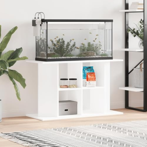 Festnight Aquarium Unterschrank Aquarium Tisch Aquarienschrank Terrarium Schrank Aquarium für Aquaristik Aquariumständer Weiß 100x40x60 cm