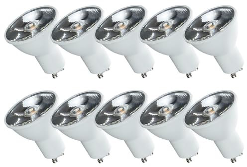 NCC-Licht 10 x LED Leuchtmittel Reflektor 6W GU10 460lm 830 warmweiß 3000K Spot 10°